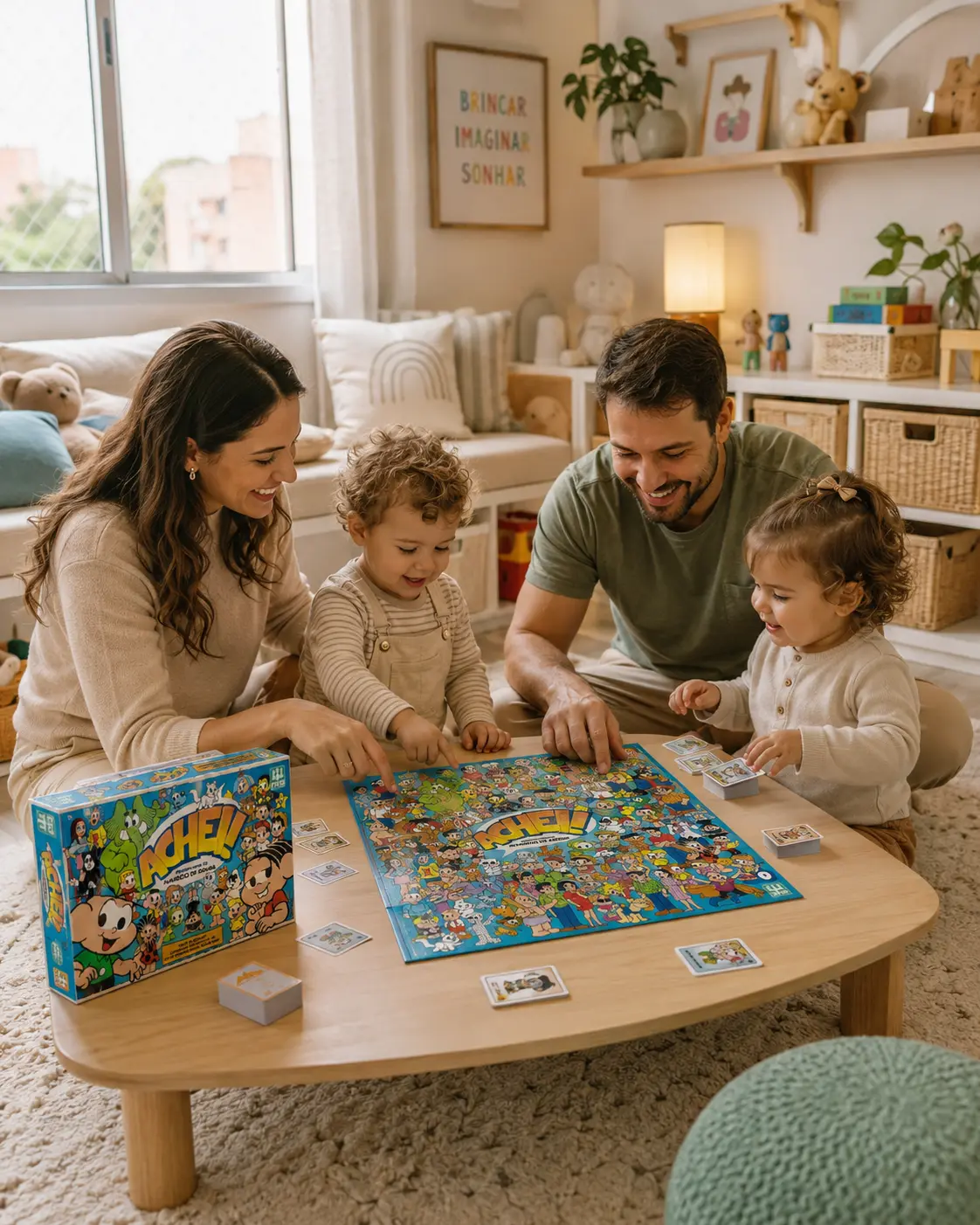 Jogo Achei! da Turma da Mônica NIG Brinquedos